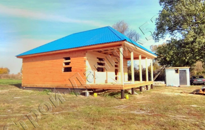 1 Брусовой дом 11×8, 88 м², Тульская область, Щёкинский район, Село Голощапово (2)